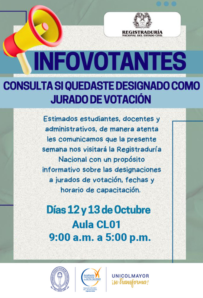 ¡La Registraduría Nacional nos visita!