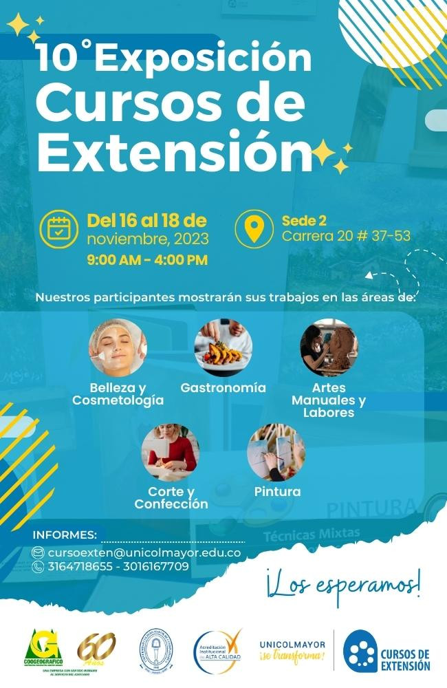 Décima Exposición Cursos de Extensión
