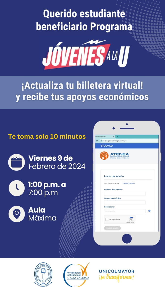Información Importante Jóvenes a la U